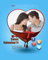 iWeb Template: Valentines Day 1